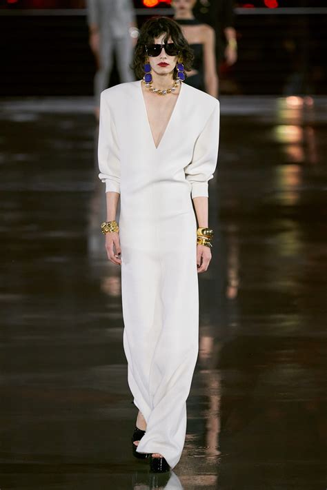 white ysl dress|yves Saint Laurent model 2022.